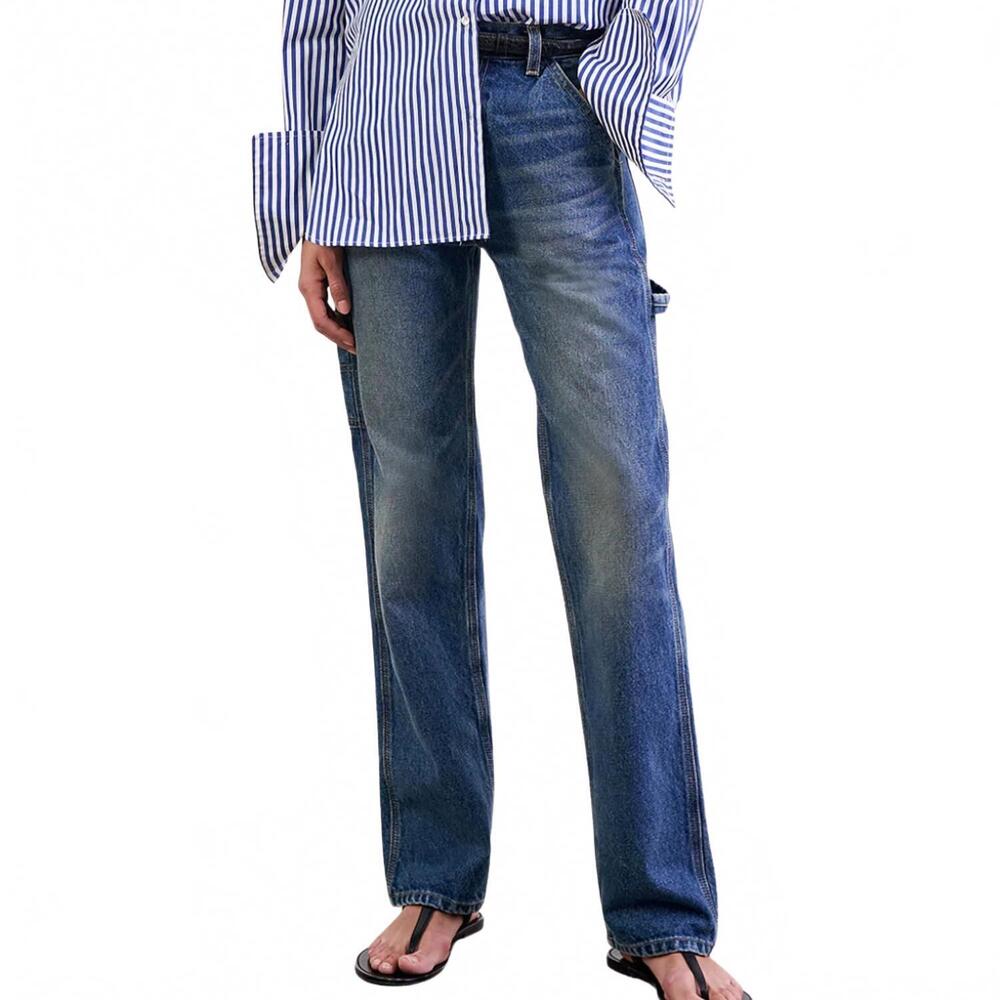 NEW NILI LOTAN women's calvin carpenter jean in simon wash - Picture 1 of 4